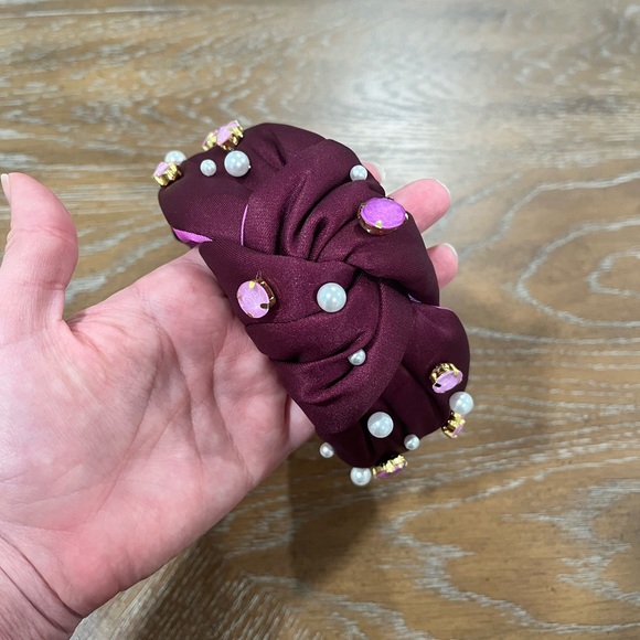 LILLY PULITZER Gem Embellished Purple Headband - Picture 2 of 6